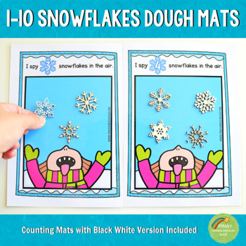 Snowflake Counting Mats Printable - Active Littles