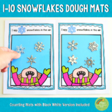 1-10 Snowflakes Counting Playdough Mats