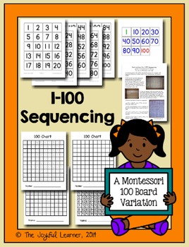 Preview of 1-100 Sequencing - A Variation of the Montessori 100 Board