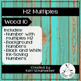 1-12 Multiples Posters - Wood 10