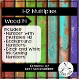 1-12 Multiples Posters - Wood 14