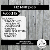 1-12 Multiples Posters - Wood 15
