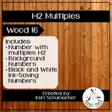 1-12 Multiples Posters - Wood 16