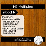 1-12 Multiples Posters - Wood 17