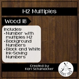 1-12 Multiples Posters - Wood 18