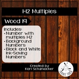 1-12 Multiples Posters - Wood 19