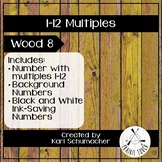 1-12 Multiples Posters - Wood 8
