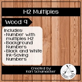 1-12 Multiples Posters - Wood 9
