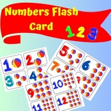 1-12 NUMBER FLASH CARDS FOR KIDS/ TODDLERS