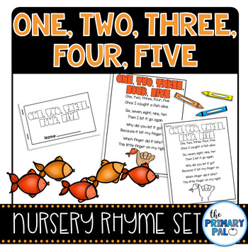 Preview of 1, 2, 3, 4, 5 Nursery Rhyme and Book Set