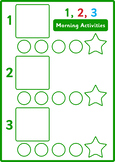 1 ,2, 3 & 3, 2, 1 Editable Boards with reward boards, stic