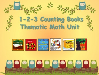 Preview of 1-2-3 Counting Books Thematic Math - GREAT FOR DISTANCE LEARNING!