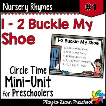 Preview of 1-2 Buckle My Shoe Nursery Rhyme