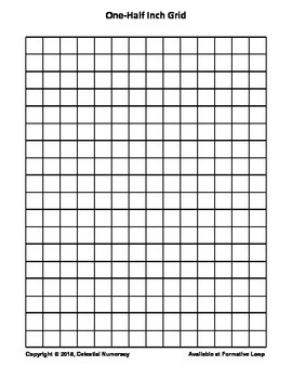 Preview of 1/2 Inch by 1/2 Inch Grid Paper (FREE)