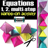 1, 2, & Multi-Step Equations Hands-On Self-Checking Activi
