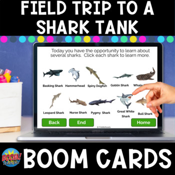 Preview of Virtual Field Trip To A Shark Tank Boom Cards | Shark Week