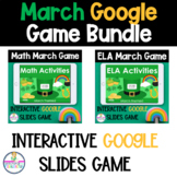 Math and ELA Games on Google Slides™ March Themed
