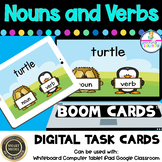 Noun and Verb Sort Digital BOOM CARDS Distance Learning