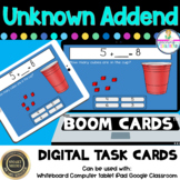 One Unknown Addend Adding Digital Boom Task Cards