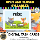 Open and Closed Two-Syllable Words Boom Cards