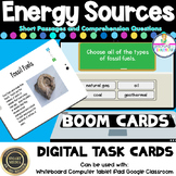 Renewable and Nonrenewable Energy Sources Digital BOOM CARDS