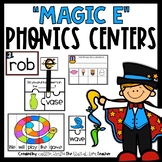 CVCe Silent E Centers and Worksheets | Sneaky E Phonics Ac