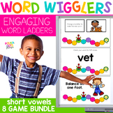 Short Vowels Game | CVC Word Ladders | Word Wigglers BUNDLE