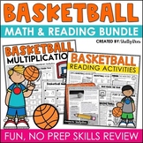 Basketball Reading and Math Activities BUNDLE  for March Madness