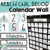 Calendar Wall Beach Chic Decor with Editables