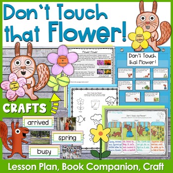 Preview of Don't Touch that Flower Lesson Plan, Book Companion, and Craft
