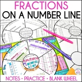 Fractions on a Number Line Guided Notes & Practice Math Wh