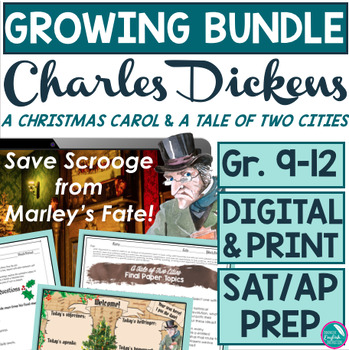 Preview of Charles Dickens AP English Bundle A Christmas Carol A Tale of Two Cities Digital