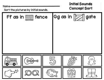 Initial Sounds Alphabet Worksheets by Oink4PIGTALES | TpT