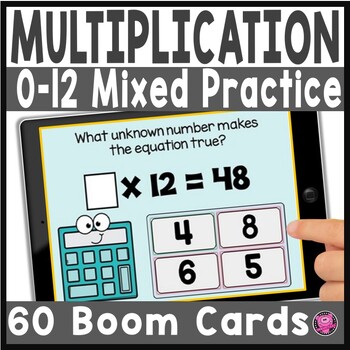 Preview of Multiplication Practice 0 to 12 Math Games - Multiplication Boom Cards