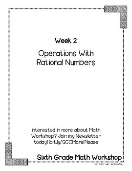 Operations with Rational Numbers | 7th Math Workshop | TpT