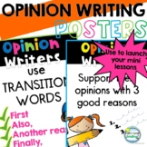 Opinion Writing Posters Teach Elements of Genre Writing Wall