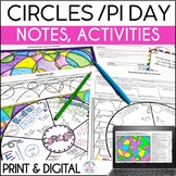 Pi Day Math Activities, Circumference & Area of a Circle, 