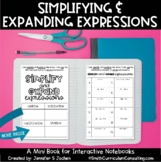 Simplifying Expressions Expanding Expressions Mini Book 7th Grade