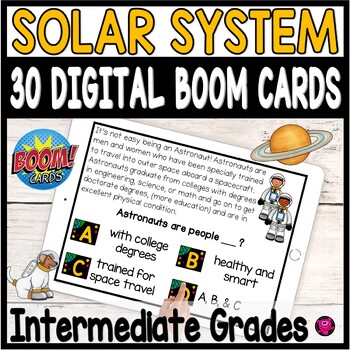 Preview of Solar System and Planets Digital Earth Science Boom Cards 