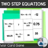 1/2 OFF 24 HRS Two Step Equations War Card Game TEKS 7.10c