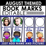 Book Marks AUGUST Themed Personalized | Back to School Book Marks