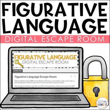 Preview of Figurative Language Escape Room - ELA Digital Escape Room