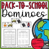 Back to School Dominoes and Worksheets
