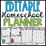 EDITABLE Homeschool Lesson Planner