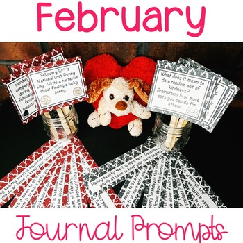 Preview of February Journal Writing Prompts