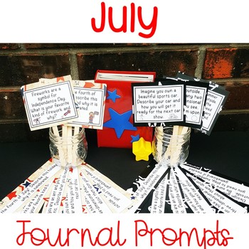 Preview of July Journal Writing Prompts