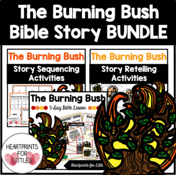 Moses and the Burning Bush Bible Story Bundle by Heartprints for Littles