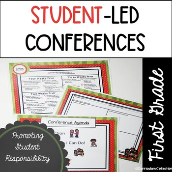 Preview of Student Led Conferences Template | First Grade Parent Teacher Conferences