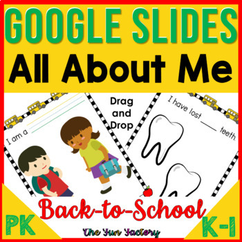Preview of All About Me Google Slides™ | All About Me | Back to School Printable Available