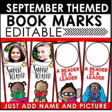Book Marks September Themed Personalized | Back to School 